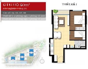 cho thuê an gia star 2pn 1 nvs trống - lh 