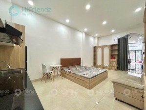 cho thuê căn hộ studio tầng trệt - full nội thất - máy giặt riêng - gần công viên hoàng văn thụ