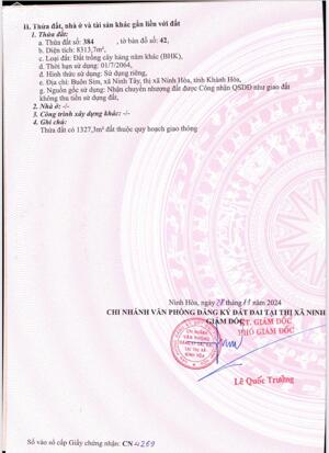 Cần bán lô đất Xã Ninh Tây, DT 8.313 m2 mặt đường đá mi, gần khu dân cư