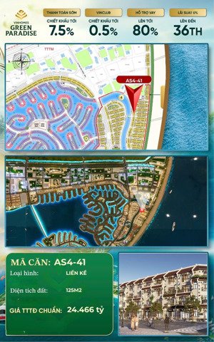 cặp căn siêu hot as4 - 2 mặt tiền ngay sát đường ra biển kinh doanh tốt tại vinhomes green paradise