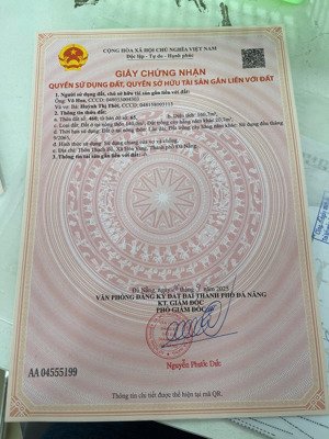bán đất 160,7m2 tại xã hòa phong, hòa vang, đà nẵng, 1,35 tỷ