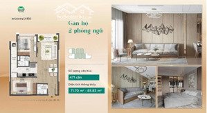 chính chủ bán nhanh căn hộ 2 pn 2wc 75m tòa j3 jade square, giá chỉ 7,9 tỷ
