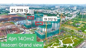 siêu phẩm 4pn masteri grand view giỏ hàng độc quyền giá đợt 1 - giá chỉ 19,3 tỷ - the global city