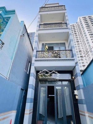 nhà mới 4 tầng hẻm 4m thông bình đông, quận 8, p. phú định (p.14 cũ)