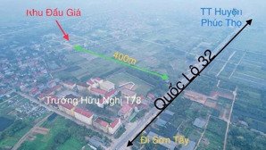 bán đất tại quốc lộ 32, tích lộc, phúc thọ, hà nội, 36 triệu/m2, 223 m2