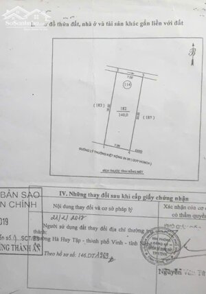 Bán đất đẹp 140m2 mặt đường Lý Thường Kiệt, P Lê Lợi - TP Vinh