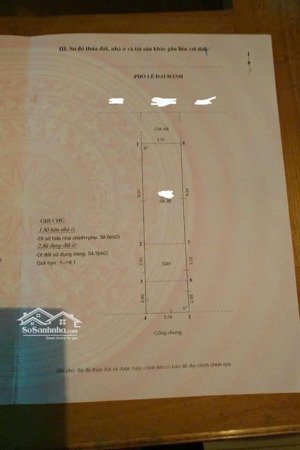 bán nhà mặt phố lê đại hành, diện tích 64m2, mặt tiền 3,5m, giá 28,5 tỷ