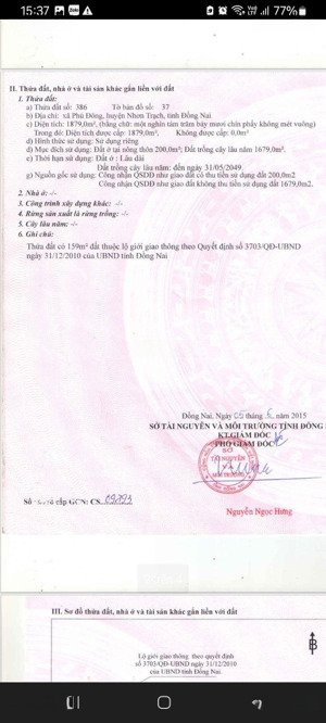 bán đất nhà mặt tiền đường hùng vương, 1879m , vị trí ngay nút giao cầu cát lái và cầu phú mỹ 2