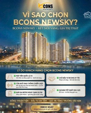 bcons newsky căn hộ 65m² | thành phố hồ chí minh