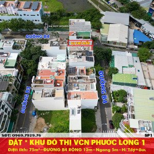 rẻ nhất khu đô thị vcn phước long 1 - 75m2 = 6 tỷ 500 triệu