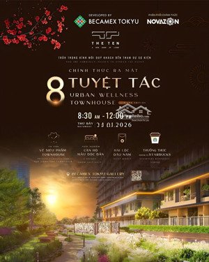 bán căn hộ townhouse chung đế dự án the ten bàn giao tháng 6 năm 2026