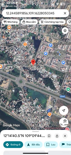 bán lô đất đường núi cẩm 1 gần gói 8 mỹ gia xã vĩnh thái tp nha trang 22tỷ