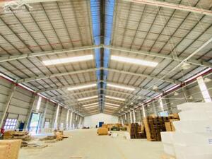 CHO THUÊ NHÀ XƯỞNG ĐỨC HÒA, LONG AN 4500M2 GIÁ RẺ 150TR- ĐƯỜNG CONTAINER