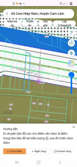 bán đất 2 mặt tiền đường 47m và hiện trạng 7m tại cam hiệp nam, cam lâm
