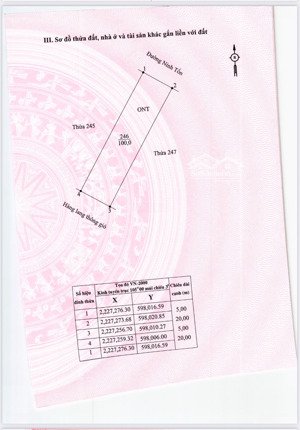 bán đất 100m2 tại xã đông sơn, tam điệp, ninh bình, giá tốt 2,15 tỷ