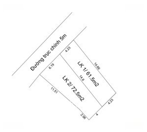 hàng f0, trục chính kinh doanh cẩm xá, mỹ hào,hưng yên, dt 61.5m2, cạnh kcn, nhỉnh 2 tỷ