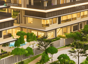 căn townhouse góc đông bắc duy nhất, dòng căn hộ chung đế tại the ten