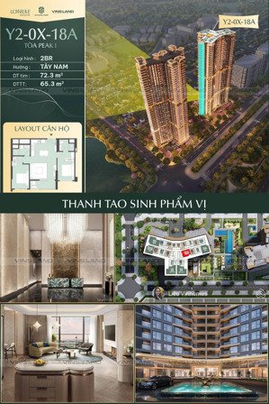 độc quyền 2n2wc 72m2 tầng đẹp view hồ thiên nga tòa vip nhất vin cổ loa, bàn giao 6*, 