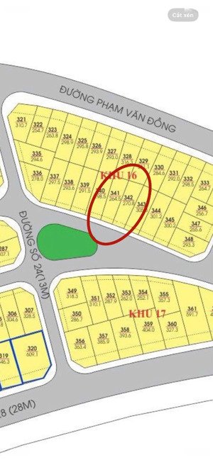 bán 2 lô đất xây biệt thự đường huỳnh văn nghệ, vĩnh hoà, nha trang. dt 537,3m2 - giá bán: 54,5tr/m