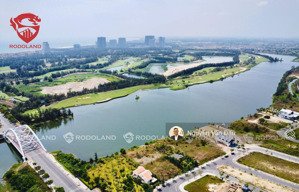 bán 665m2 đất biệt thự fpt khu vip r1, view sông cổ cò, 3 mặt tiền - bđs rồng đỏ chuyên fpt.