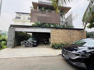 hạ 6 tỷ gấp bán villa khu thủ thiêm, thạnh mỹ lợi, quận 2. dt 15x20m. hầm 4 tầng. giá 63 tỷ