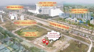 đất nền 70,2m2 tại liên khu 8, hoài đức, hà nội, giá 10,2 tỷ, hot! uy tín
