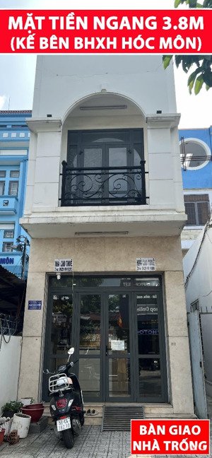 cho thuê nhà mới - mặt tiền lê thị hà - kế bên bhxh hóc môn