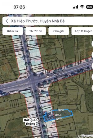 đất mặt tiền đường nguyễn văn tạo gần ngã tư kcn