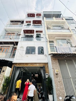 [bhha - bình tân] - lô tư 70m2 (4x17.5) - 5pn, thang máy 459kg - 2 mặt hẻm 6m - chủ 8 tỏi 5 tl