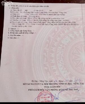 bán nhà mặt tiền đường Hai Bà Trưng Xã long hải TPHCM ( Bà rịa vũng tàu cũ) cách biển 100m, cách khu di tích Dinh Cô 200m, cách chợ 200m, Thuận tiện kinh doanh mua bán. 7t5. liên hệ cc : 0933235591