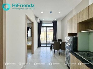 mới 100% cho thuê căn hộ 1pn ban công máy giặt riêng ngay cầu bông, cv lê văn tám, chợ tân định