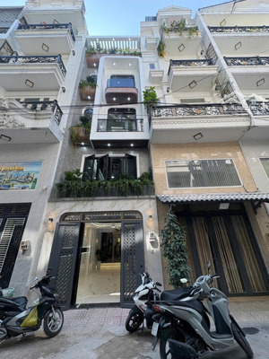 bán nhà mới 4,5 tấm khu phân lô 413 lê văn quới - hương lộ 2 dt : 4x15.5m giá 8.8 tỷ