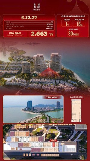 cần bán căn hộ chung cư aria bay toà s