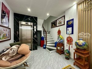 thang máy, 20m ra ô tô, hoàng mai ngõ trước nhà 3m, sđcc, không qh, full nội thất, 37m2*5t