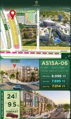 sở hữu shophouse 70m2 vị trí đắc địa giá 7 tỷ tại phân khu ánh sao vinhomes dương kinh hải phòng