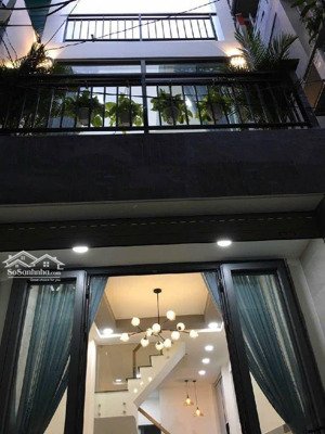 quận 3. đ trường sa. nhà hẻm xe hơi đẹp, 3 tầng, 30,5m2, 3pn, nhỉnh 6 tỷ. cách 20m mặt tiền. thông.