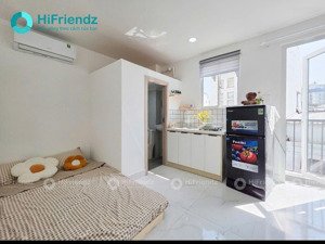 cho thuê phòng ban công full nội thất ở nơ trang long gần chợ bà chiểu, cầu bông bình thạnh giáp q1