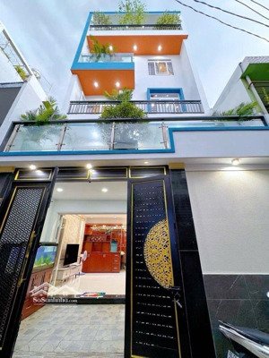 nhà ngang khủng 5,8m, xe hơi thông- bùi quang là, p12, gv với 5 tầng giá 7 tỷ 5