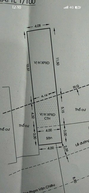 bán lô đất mặt tiền phạm văn chiêu p9 gò vấp chỉ 100tr/m2 vị trí vàng,diện tích đẹp, giá rẻ