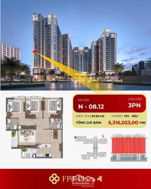 căn hộ 2pn tầng cao - trọn vẹn view sông, biển, non nước và view bắn pháo hoa quốc tế