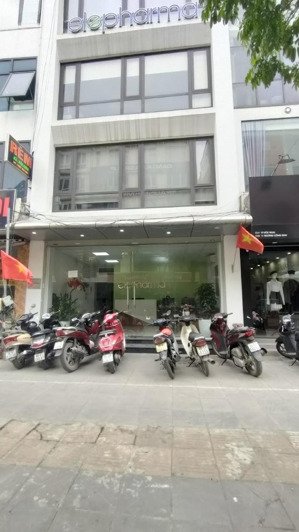 cho thuê tòa nhà mặt phố trương công giai - cầu giấy -hn 90m2 7 tầng mt 6m. thông sàn. giá 95tr