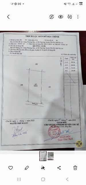 cần bán lô đất vuông như bìa đậu, mt 20x50m, bờ ngoong, chư sê, sổ đỏ sẵn tay