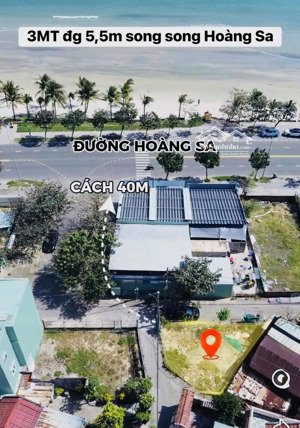 bán đất hoàng sa sát biển mân thái, 98,3m2 có 3 mặt thoáng thích hợp xây homestay
