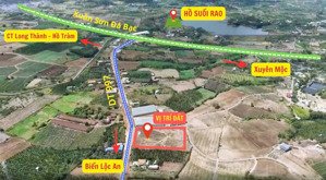 chỉ với 1,3 tỷ sở hữu lô góc 2 mặt tiền cực hiếm mặt tiền đường 997 rộng 36m châu đức brvt