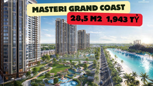 studio tòa c5z1 masteri grand coast (ocp2) | tầm nhìn rộng, view công viên nội khu
