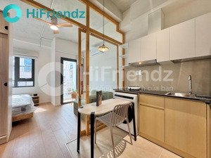 căn hộ 1pn tách bếp ban công bao phí chỉ tính điện, thang máy, hẻm ô tô, gần cầu ông lãnh q1