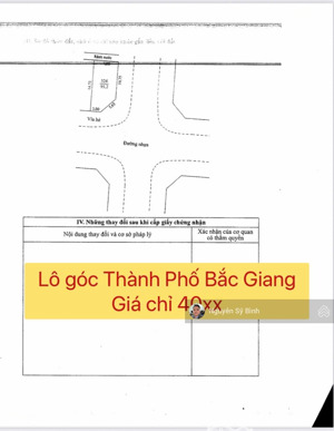 bán lô góc đấu giá phường đa mai, bắc ninh (tp bắc giang cũ) giá chỉ nhỉnh 4 tỷ