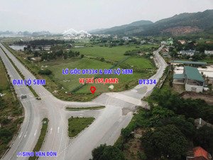 lô góc đt 334 & đại lộ 58m - em còn nhiều lô đất dân ở đặc khu vân đồn