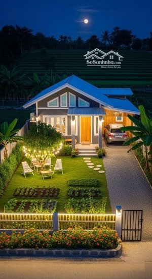 bán 1000m2 vườn nghỉ dưỡng. view núi, có suối