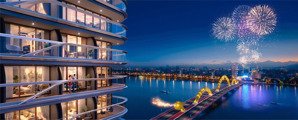 căn giá tốt của cđt dự án the legend đà nẵng, view sông và cầu rồng, ngắm cầu rồng phun lửa
